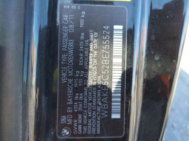 Photo 10 from auction – 2011 BMW 328 I SULE with VIN WBAKE5C52BE755524