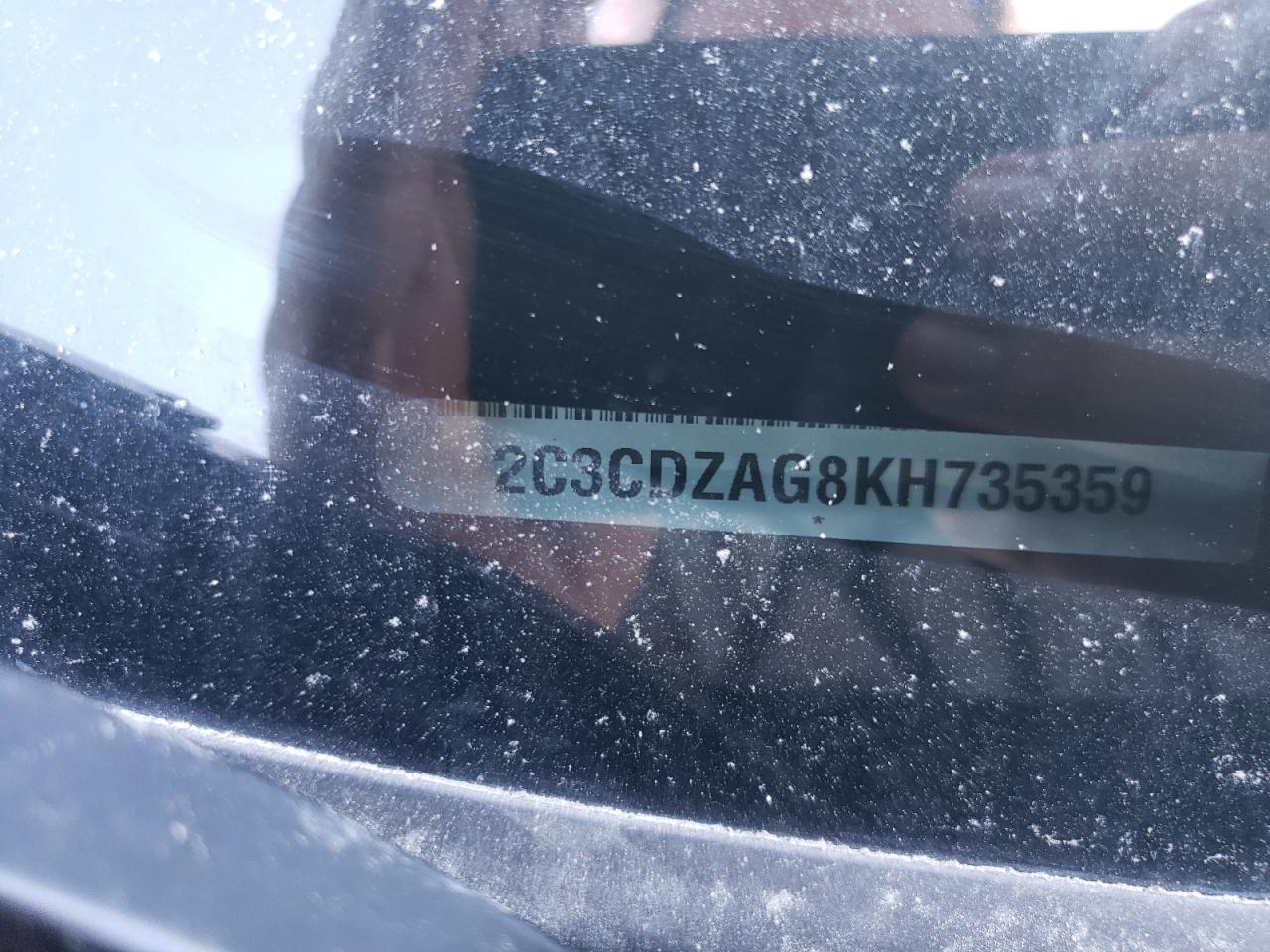 Photo 10 from auction – 2019 DODGE CHALLENGER with VIN 2C3CDZAG8KH735359