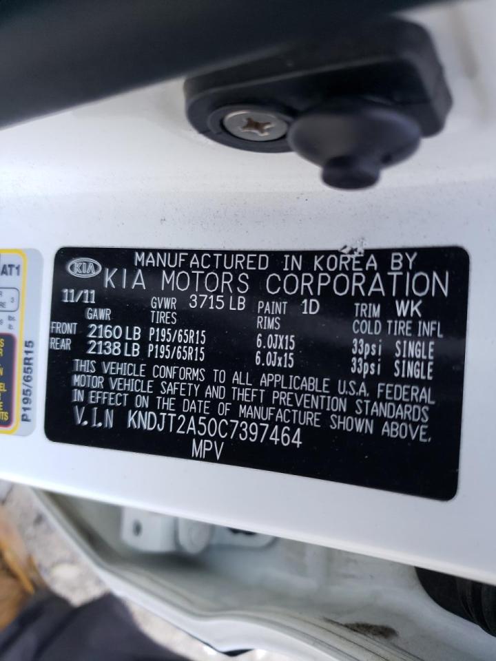 Photo 10 from auction – 2012 KIA SOUL with VIN KNDJT2A50C7397464