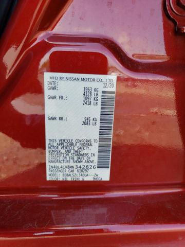 Photo 10 from auction – 2021 NISSAN ALTIMA SR with VIN 1N4BL4CV8MN342826