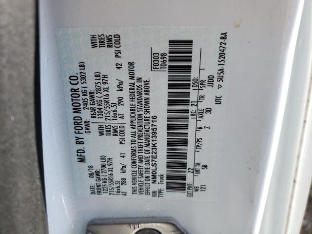 Photo 10 from auction – 2019 FORD TRANSIT CO with VIN NM0LS7E23K1395716