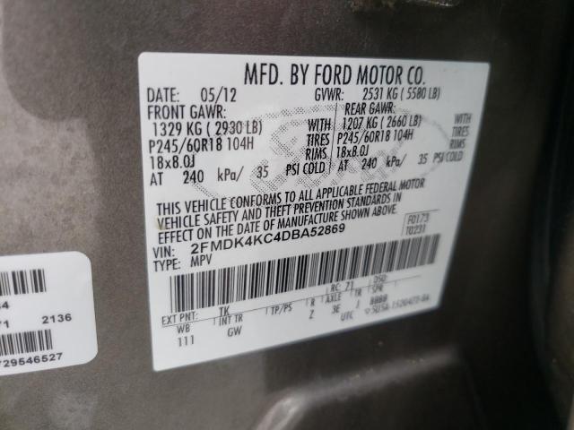 Photo 10 from auction – 2013 FORD EDGE LIMIT with VIN 2FMDK4KC4DBA52869