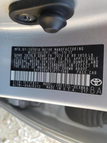 Photo 10 from auction – 2018 TOYOTA COROLLA L with VIN 5YFBURHEXJP771980