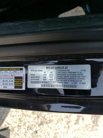 Photo 10 from auction – 2009 SMART FORTWO PAS with VIN WMEEK31X99K233147