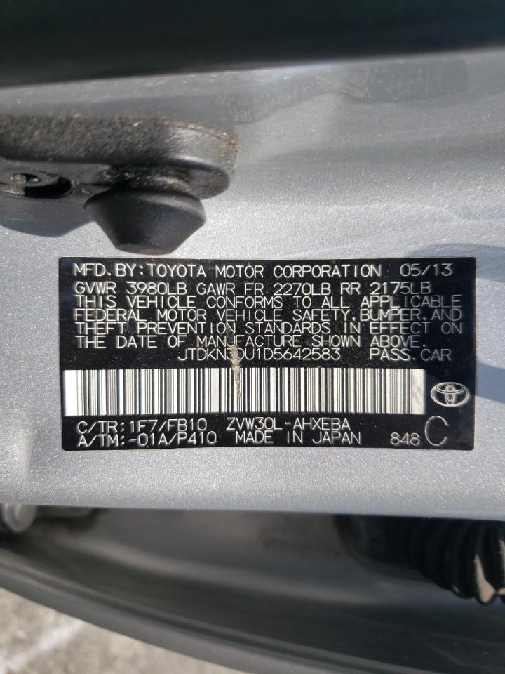 Photo 10 from auction – 2013 TOYOTA PRIUS with VIN JTDKN3DU1D5642583