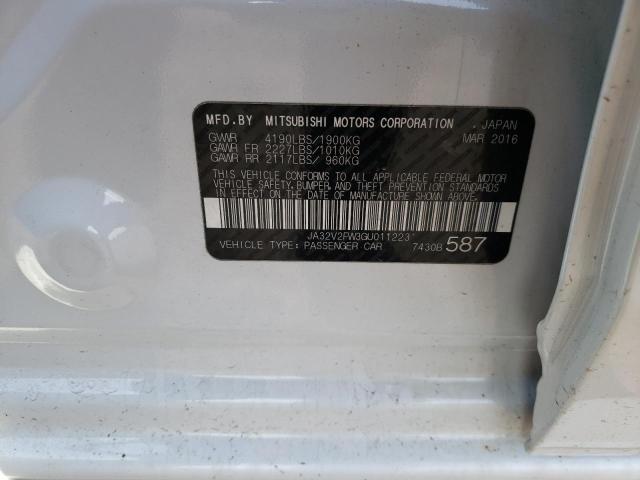 Photo 10 from auction – 2016 MITSUBISHI LANCER ES with VIN JA32V2FW3GU011223