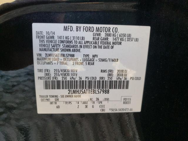Photo 10 from auction – 2014 LINCOLN MKT with VIN 2LMHJ5AT1EBL57988