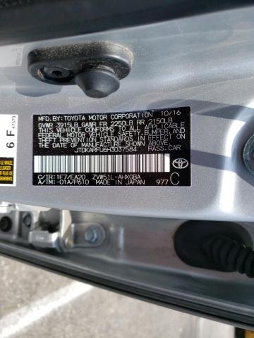 Photo 10 from auction – 2017 TOYOTA PRIUS with VIN JTDKARFU6H3037584