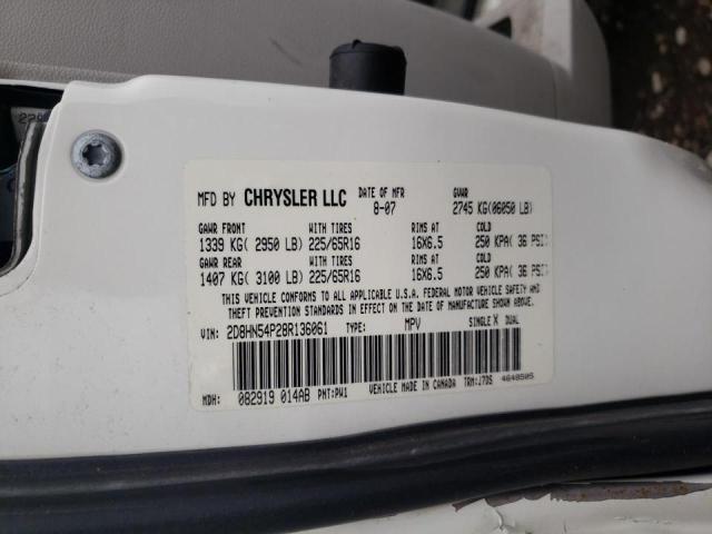 Photo 10 from auction – 2008 DODGE GRAND CARA with VIN 2D8HN54P28R136061
