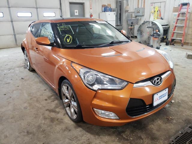 HYUNDAI VELOSTER 2013 with VIN KMHTC6AD4DU115056 - Photo from auction