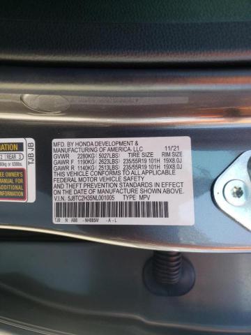 Photo 10 from auction – 2022 ACURA RDX with VIN 5J8TC2H35NL001005