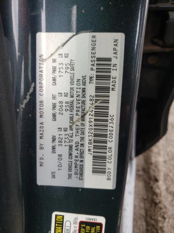 Photo 10 from auction – 2009 MAZDA 3 I with VIN JM1BK32GX91243482