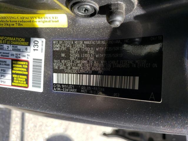 Photo 10 from auction – 2018 TOYOTA SIENNA SE with VIN 5TDXZ3DC1JS940459