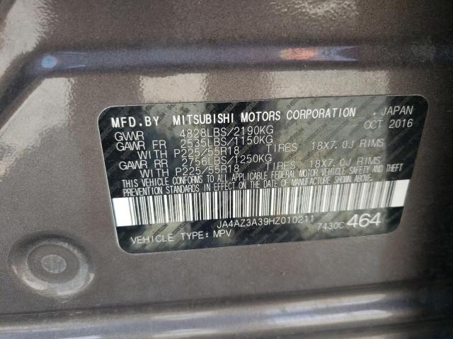Photo 10 from auction – 2017 MITSUBISHI OUTLANDER with VIN JA4AZ3A39HZ010211