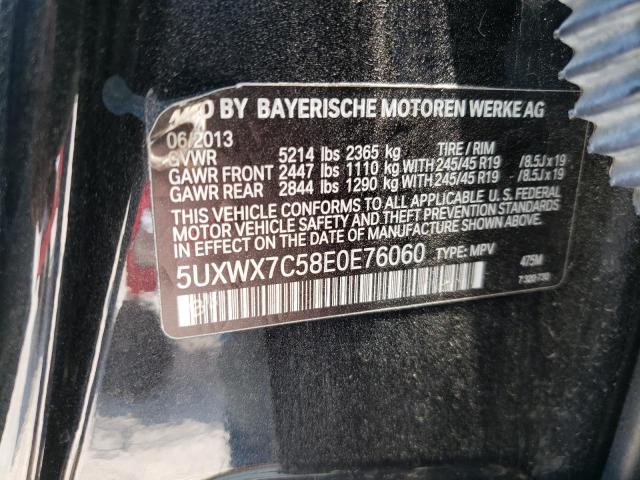 Photo 10 from auction – 2014 BMW X3 XDRIVE3 with VIN 5UXWX7C58E0E76060