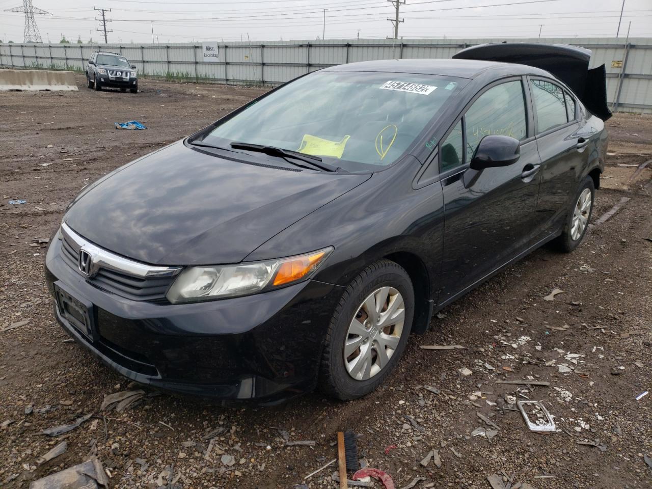 Photo 2 from auction – 2012 HONDA CIVIC LX with VIN 19XFB2F54CE006995