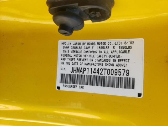 Photo 10 from auction – 2002 HONDA S2000 with VIN JHMAP11442T009579