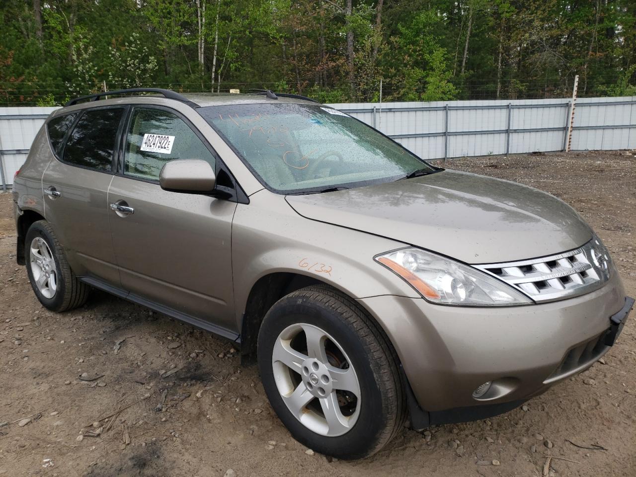 Photo 1 from auction – 2004 NISSAN MURANO with VIN JN8AZ08WX4W342307