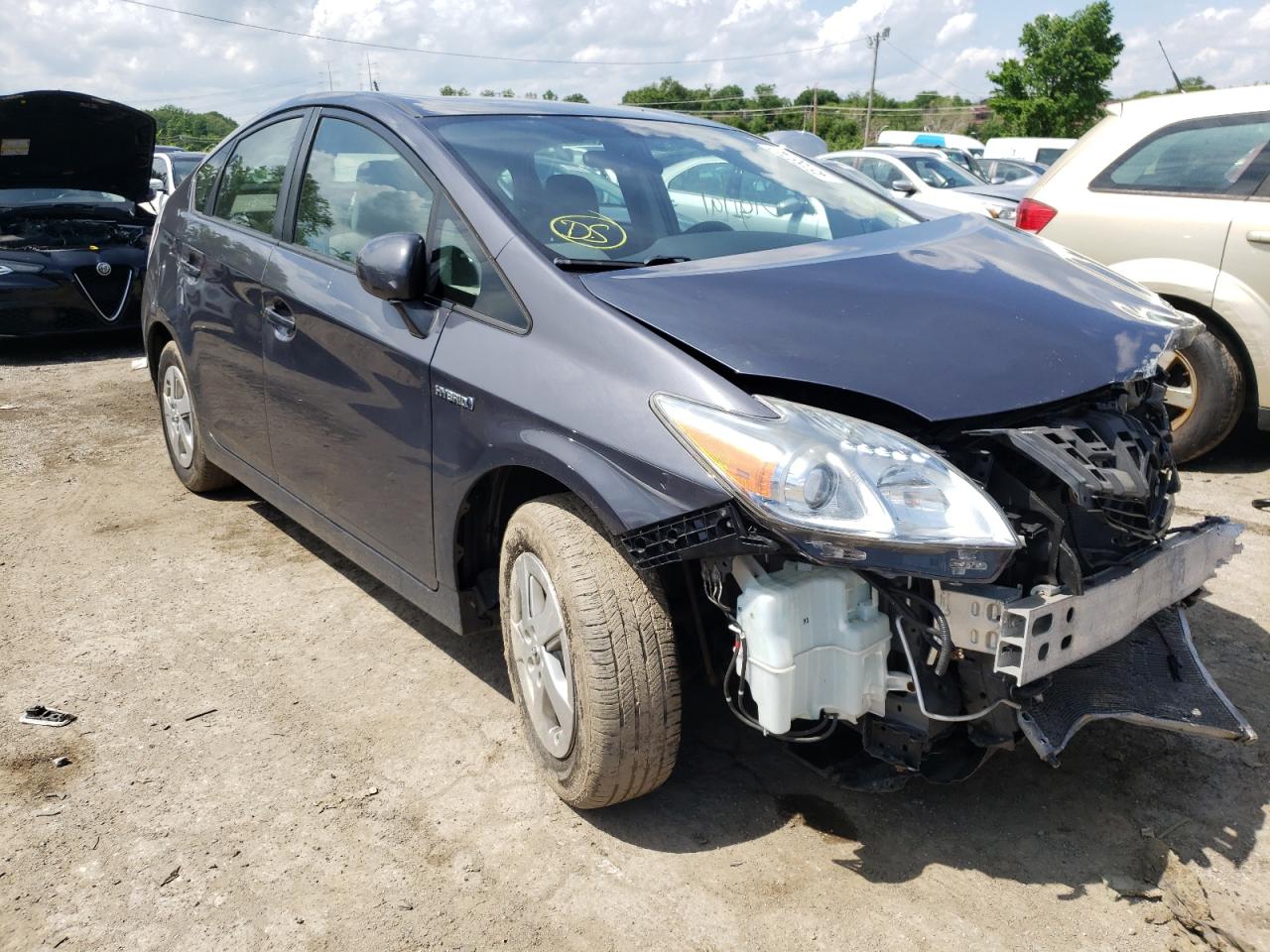 TOYOTA PRIUS 2011 with VIN JTDKN3DU5B1402327 - Photo from auction