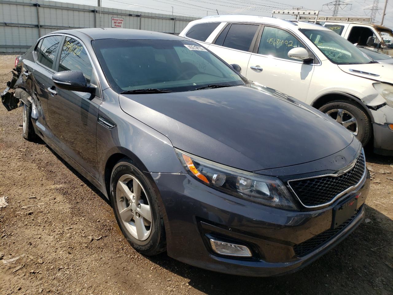 KIA OPTIMA LX 2015 with VIN 5XXGM4A71FG463682 - Photo from auction