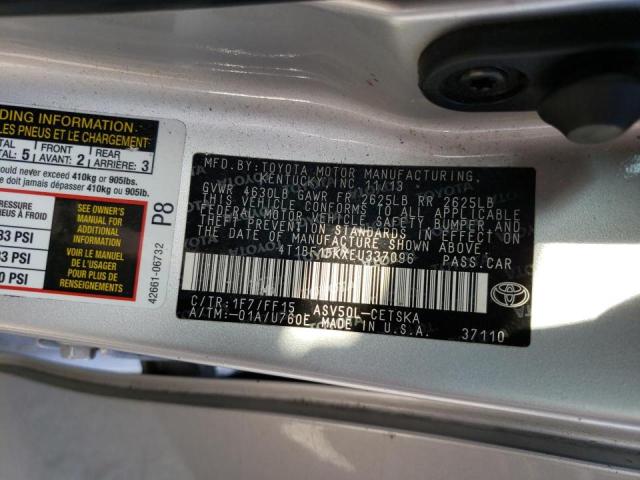 Photo 10 from auction – 2014 TOYOTA CAMRY L with VIN 4T1BF1FKXEU337096