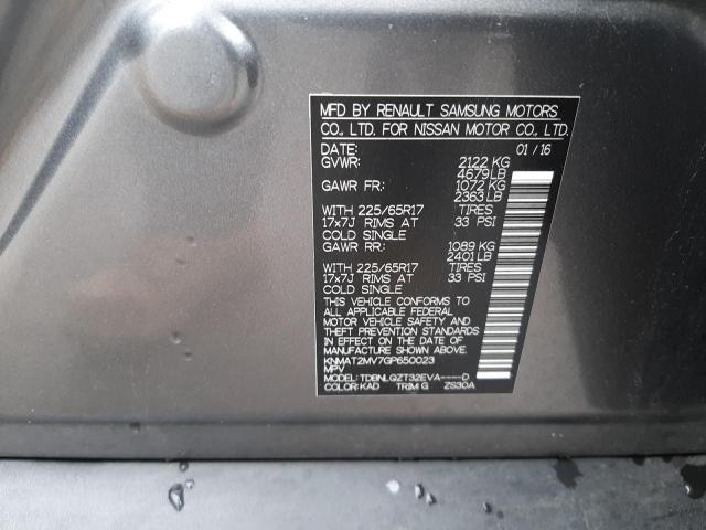 Photo 10 from auction – 2016 NISSAN ROGUE S with VIN KNMAT2MV7GP650023