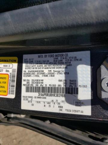 Photo 10 from auction – 2017 FORD FUSION TIT with VIN 3FA6P0RU8HR383988