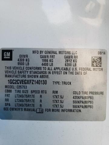 Photo 10 from auction – 2015 CHEVROLET SILVERADO with VIN 1GC2CVEGXFZ140130