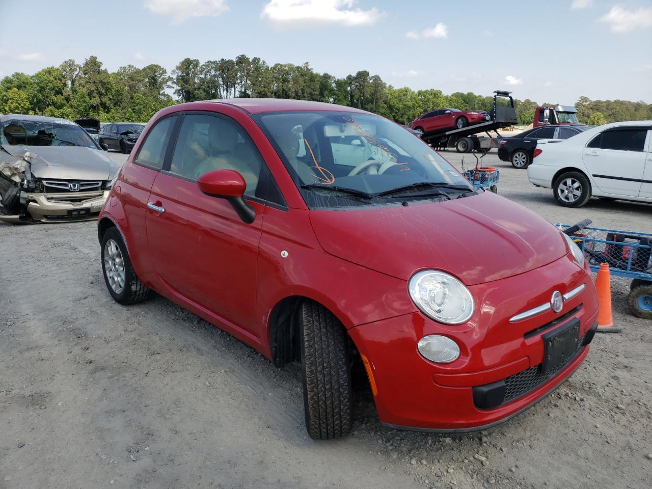 FIAT 500 POP 2012 with VIN 3C3CFFAR7CT370188 - Photo from auction