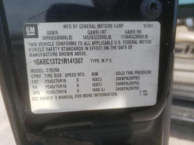 Photo 10 from auction – 2001 GMC YUKON with VIN 1GKEC13T21R141307