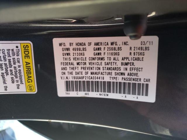 Photo 10 from auction – 2012 ACURA TL with VIN 19UUA8F21CA004418