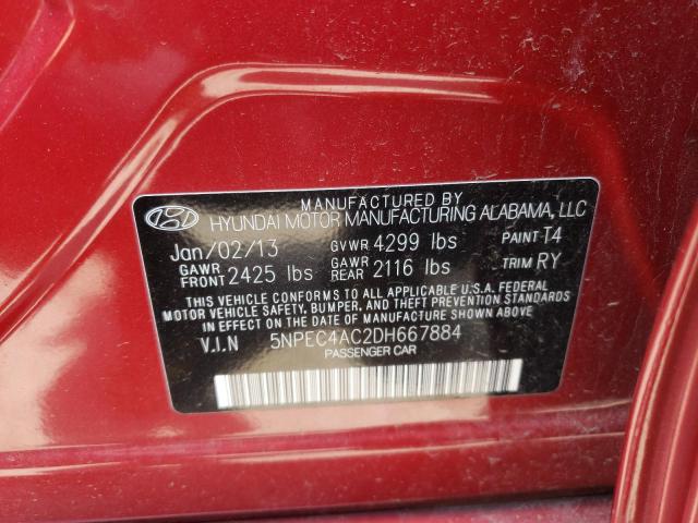Photo 10 from auction – 2013 HYUNDAI SONATA SE with VIN 5NPEC4AC2DH667884