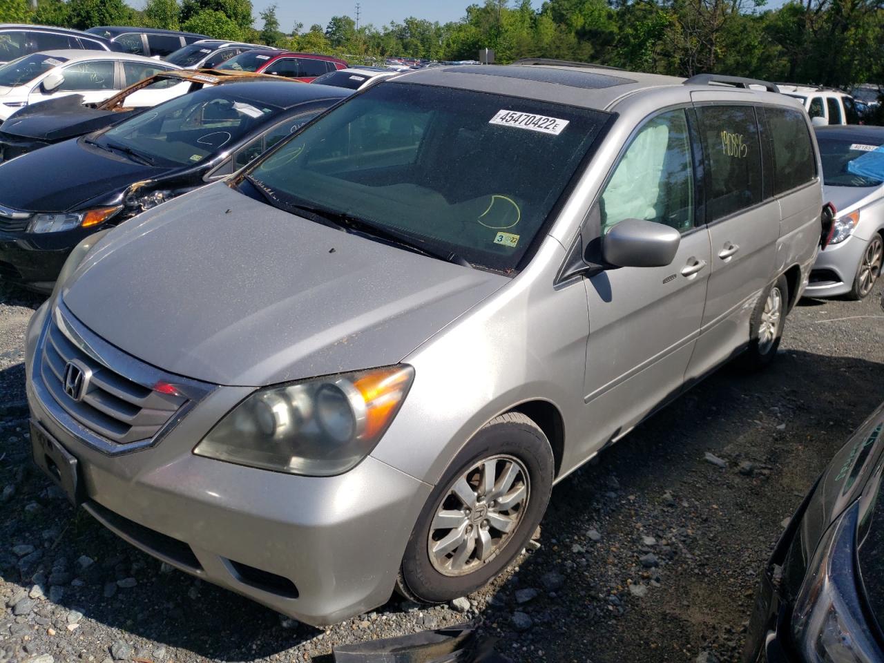Photo 2 from auction – 2008 HONDA ODYSSEY EX with VIN 5FNRL38718B013693