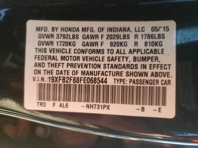 Photo 10 from auction – 2015 HONDA CIVIC EX with VIN 19XFB2F88FE068544