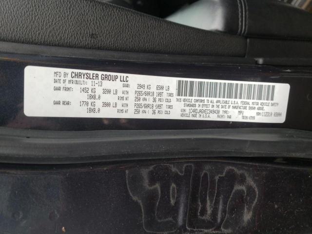 Photo 10 from auction – 2014 DODGE DURANGO SX with VIN 1C4RDJAGXEC349430