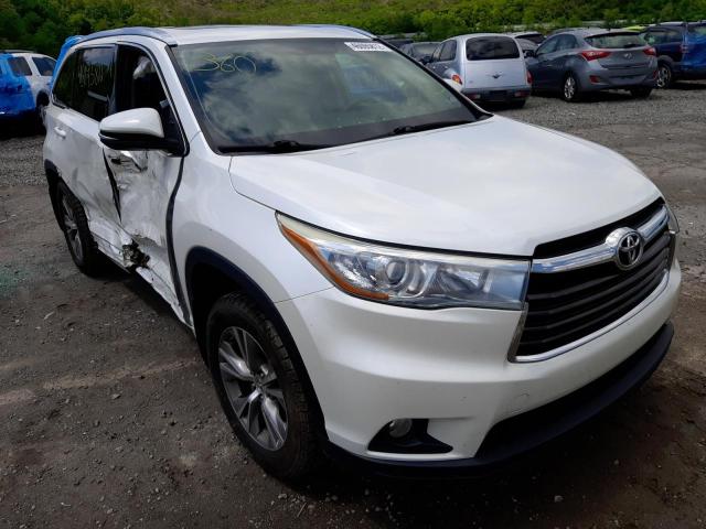 TOYOTA HIGHLANDER 2015 with VIN 5TDJKRFH3FS116962 - Photo from auction