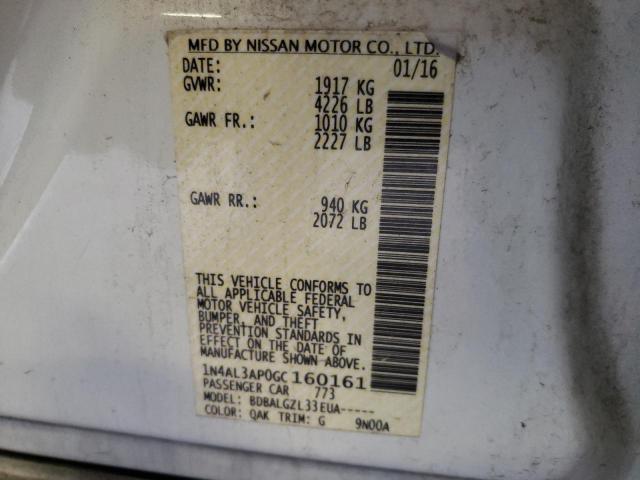 Photo 10 from auction – 2016 NISSAN ALTIMA 2.5 with VIN 1N4AL3AP0GC160161