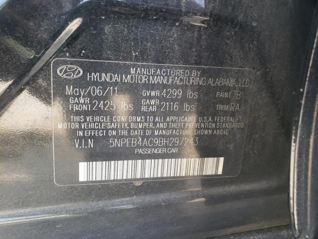 Photo 10 from auction – 2011 HYUNDAI SONATA GLS with VIN 5NPEB4AC9BH297243