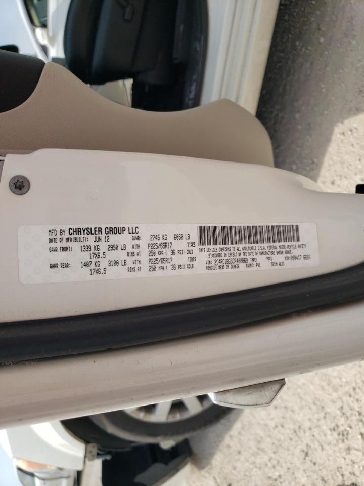 Photo 10 from auction – 2012 CHRYSLER TOWN & COU with VIN 2C4RC1BG5CR400869