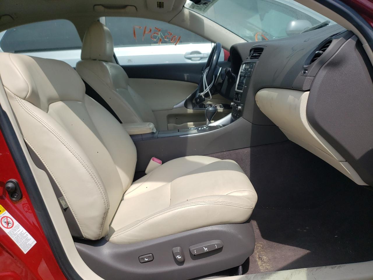 LEXUS IS 250 2009 with VIN JTHCK262195034958 - Photo from auction