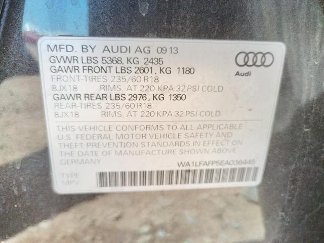 Photo 10 from auction – 2014 AUDI Q5 PREMIUM with VIN WA1LFAFP5EA036445
