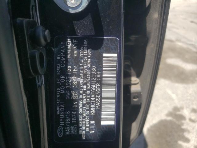 Photo 10 from auction – 2016 HYUNDAI ACCENT SE with VIN KMHCT4AE6GU121930