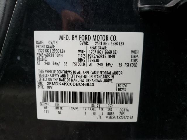 Photo 10 from auction – 2013 FORD EDGE LIMIT with VIN 2FMDK4KC0DBC46640