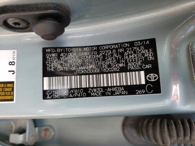 Photo 10 from auction – 2014 TOYOTA PRIUS with VIN JTDKN3DU0E1820282