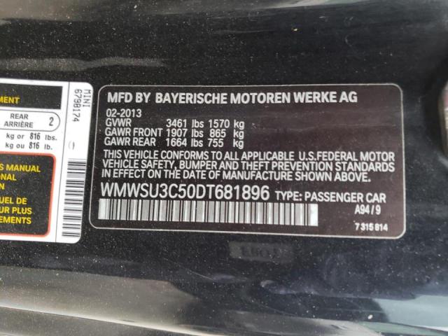 Photo 10 from auction – 2013 MINI COOPER with VIN WMWSU3C50DT681896