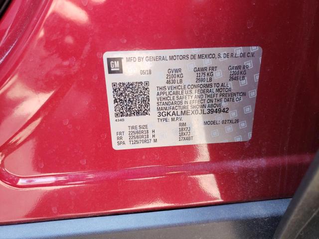 Photo 10 from auction – 2018 GMC TERRAIN SL with VIN 3GKALMEX0JL394942