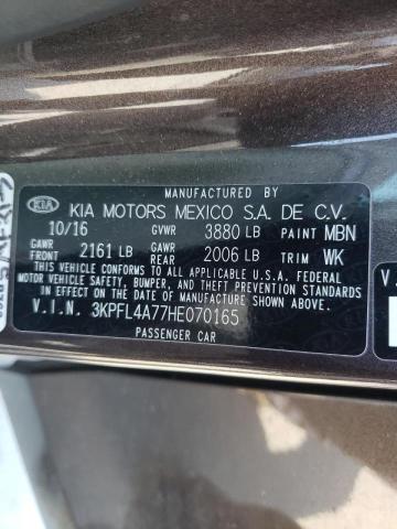 Photo 10 from auction – 2017 KIA FORTE LX with VIN 3KPFL4A77HE070165