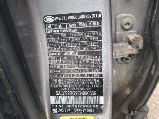 Photo 10 from auction – 2014 LAND ROVER RANGE ROVE with VIN SALVN2BG9EH890609