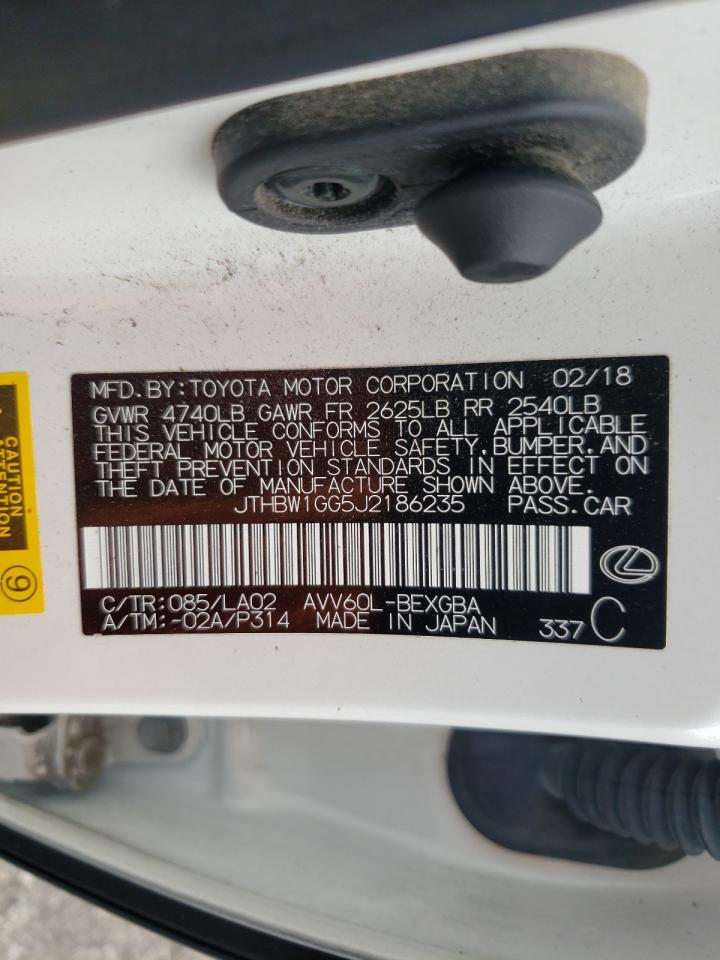 Photo 10 from auction – 2018 LEXUS ES 300H with VIN JTHBW1GG5J2186235