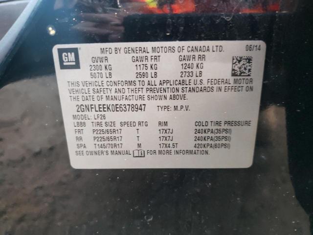 Photo 10 from auction – 2014 CHEVROLET EQUINOX LS with VIN 2GNFLEEK0E6378947